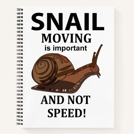 Carnet Escargot Animal Inspirationnel (Devant)