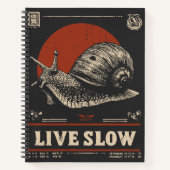 Carnet Escargot Wabi-Sabi | Portrait Vivant Mineur (Devant)