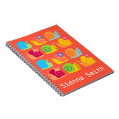 Carnet Escargots heureux escargots mignons (Côté Droit)