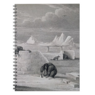 Carnet Eskimaux construisant une Neige-Hutte, de 'journal