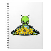 Carnet Espace Alien Floral (Devant)