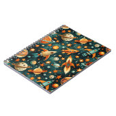 Carnet Espace atomique de milieu de siècle Orange sarcell (Côté gauche)