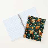 Carnet Espace atomique milieu du siècle Orange sarcelle P (Intérieur)