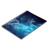 Carnet Espace ciel nocturne avec nuage et étoile, nuit, b (Côté gauche)