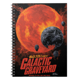 Carnet Espace cimetière crâne Halloween Galaxie des horre