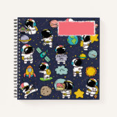 Carnet Espace d'astronaute mignon (Devant)