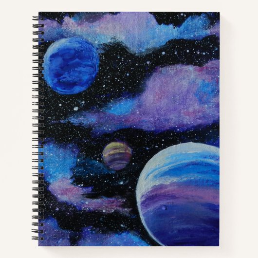 Carnet Espace de nébuleuse et de planètes (Devant)