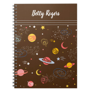 Carnet Espace extra-atmosphérique Motif sans faille