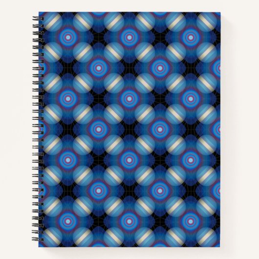 Carnet Espace Géométrique Bleu (Devant)