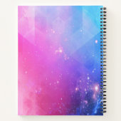 Carnet Espace géométrique coloré glamour (Dos)