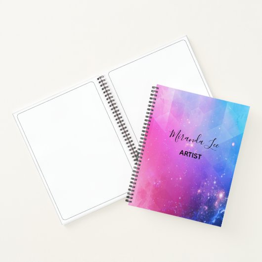 Carnet Espace géométrique coloré glamour (Intérieur)