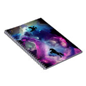 Carnet Espace Imaginaire Nebula Unicorn Dragon bleu rose (Côté Droit)