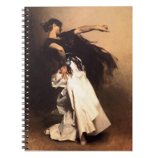 Carnet espagnol de danseur de Sargent de chanteur (Devant)