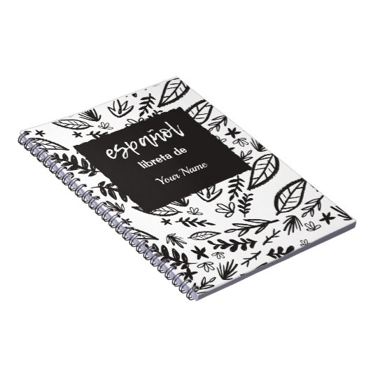 Carnet espagnol personnalisé pour les classes (Côté Droit)