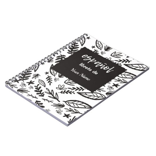 Carnet espagnol personnalisé pour les classes (Côté gauche)