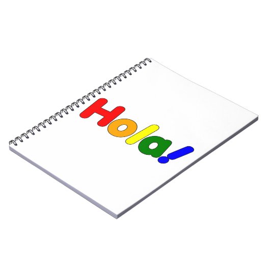 Carnet Espagnol Rainbow Hello : Espanol Iris Hola (Côté gauche)