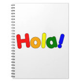 Carnet Espagnol Rainbow Hello : Espanol Iris Hola (Devant)