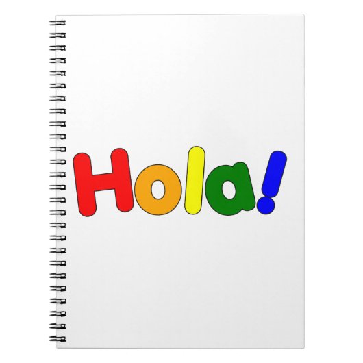 Carnet Espagnol Rainbow Hello : Espanol Iris Hola (Devant)