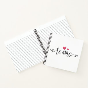 Carnet Espagnol Te Amo I Love You Valentine Ordinateur