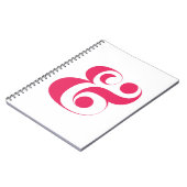 Carnet Esperluète minimale de roses indien (Côté gauche)