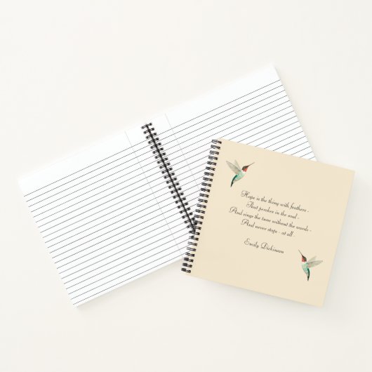 Carnet Espérons Les Colibris À gorge rubis (Intérieur)