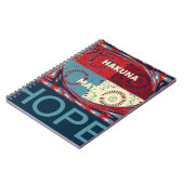 Carnet Espoir Pacifique : Un Design Calme Hakuna Matata (Côté gauche)