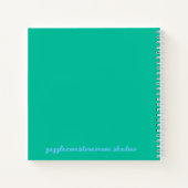 Carnet Espoirs et rêves Boho Mint (Dos)