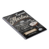 Carnet Espresso Martini Chalkboard Recette (Côté Droit)