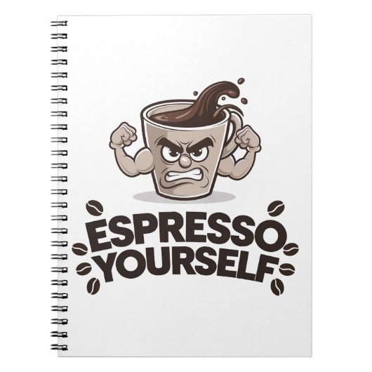 Carnet Espresso Yourself - Amusant café design (Devant)