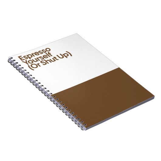 Carnet Espresso Yourself Funny Notebook (Côté Droit)