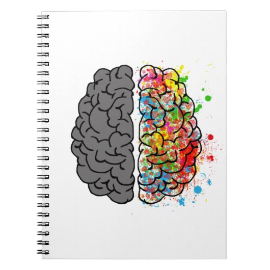 Carnet esprit cerveau psychologie idée coeurs (Devant)
