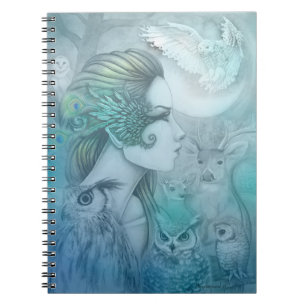 Carnet Esprit d'Artemis Déesse Diane Art Fantastique