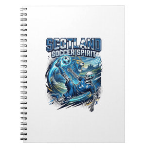 Carnet Esprit de football d'Écosse Striker squelette Nati