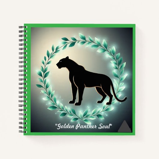Carnet "Esprit de la jungle doré" (Devant)