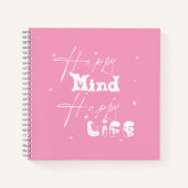 Carnet Esprit heureux vie heureuse Mignon (Devant)