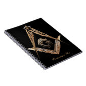 Carnet Esprit maçonnique (Golden) (Côté Droit)