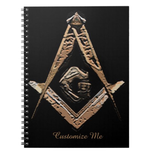Carnet Esprit maçonnique (Golden) (Devant)