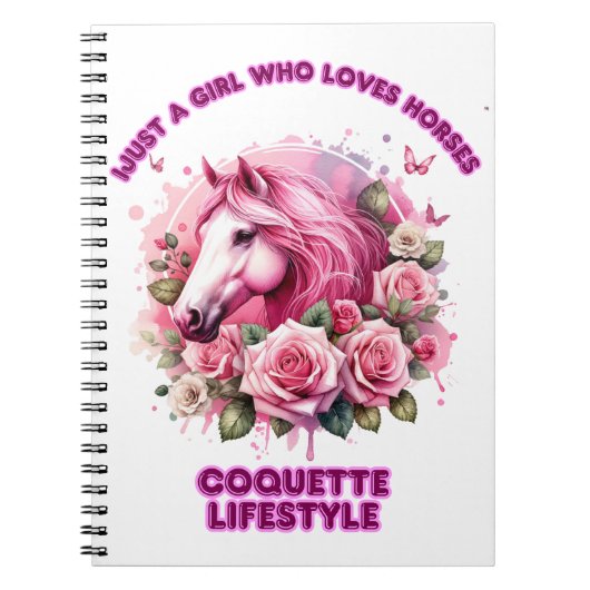Carnet "Esprit Rose sauvage" Coquette (Devant)