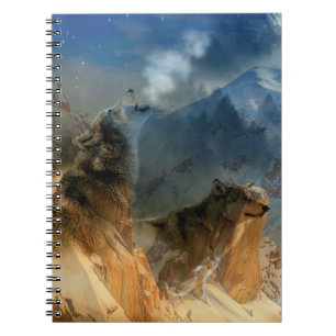 Carnet Esprits de loups dans la fosse de montagne