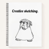 Carnet esquisse de chien créative (Devant)