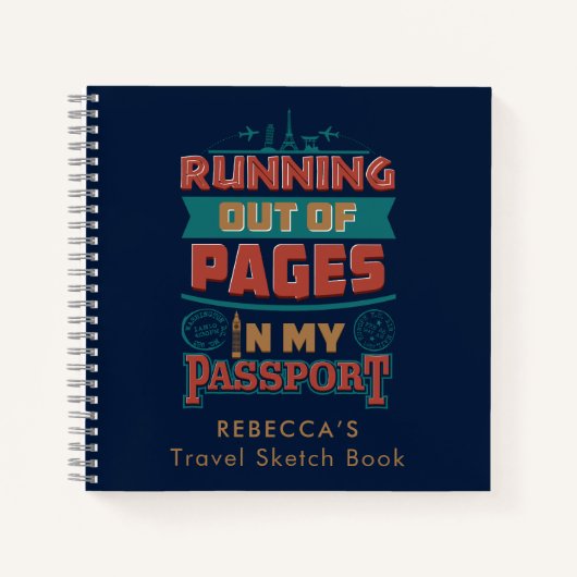 Carnet Esquisse de déplacement de vacances en cours d'exé (Devant)