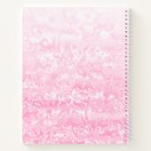 Carnet Esquisse de Marbre blanc rose personnalisée (Dos)
