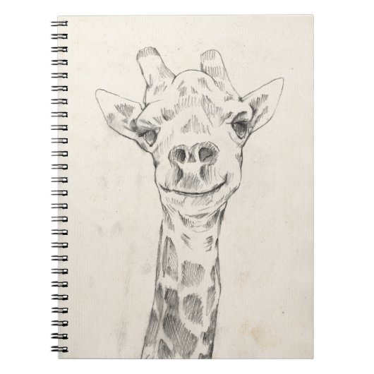 Carnet Esquisse de portrait de Giraffe (Devant)