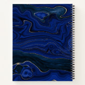 Carnet Esquisse de tourbillons d'Agate Bleu Lapis (Dos)