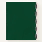 Carnet Esquisse verte monographique minimaliste professio (Dos)