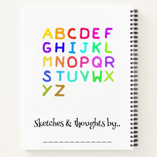 Carnet Esquisses et réflexions (Dos)