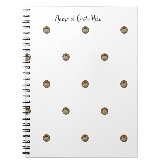 Carnet Esresso Coffee Spiral Photo Notebook (Devant)