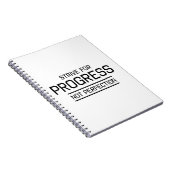 Carnet Essayez d'obtenir la perfection de progrès pas (Côté Droit)