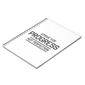 Carnet Essayez d'obtenir la perfection de progrès pas (Côté gauche)