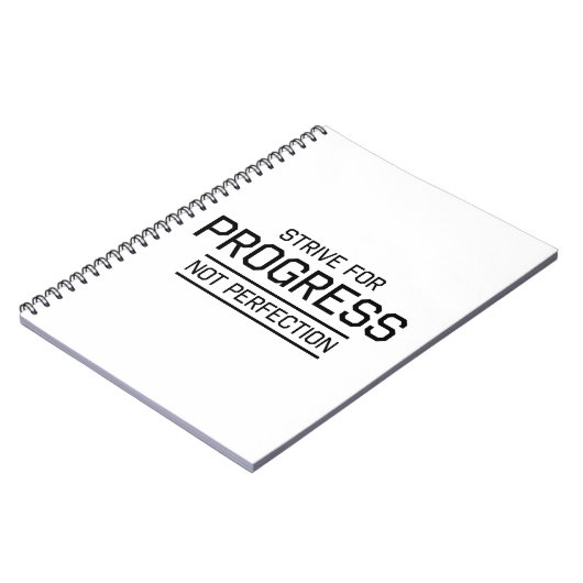 Carnet Essayez d'obtenir la perfection de progrès pas (Côté gauche)